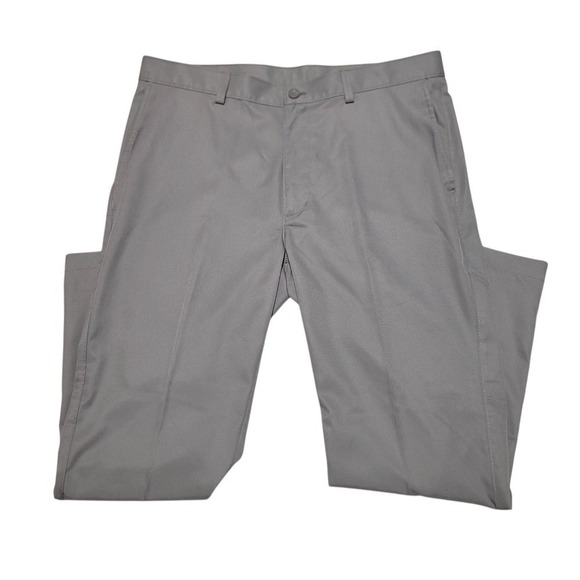 Roundtree & Yorke Other - Roundtree & Yorke 38x29 Performance Pants Dark Gray Flat Front Straight Leg